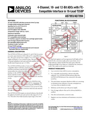 AD7993BRU-1REEL datasheet  